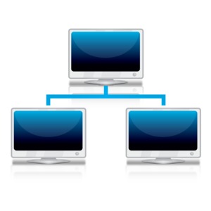 Computer Network Reflection PowerPoint clipart graphic preview.