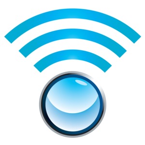 Wifi Sphere Signal PowerPoint clipart graphic preview.
