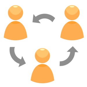 Circle Of People PowerPoint clipart graphic preview.