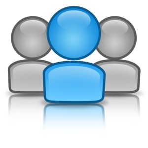 Group Leader Icon PowerPoint clipart graphic preview.