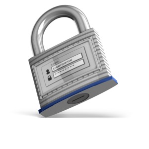 Secure Login PowerPoint clipart graphic preview.