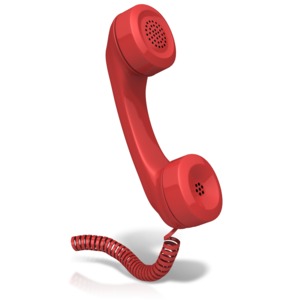 Classic Phone PowerPoint clipart graphic preview.