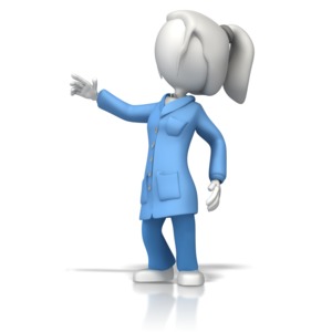 Esd Coat Lady Scientist PowerPoint clipart graphic preview.