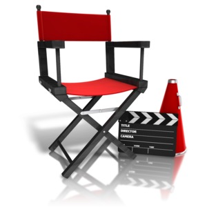 Movie Directors Equipment PowerPoint clipart graphic preview.