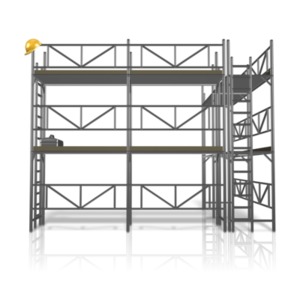 Scaffolding Construction Area PowerPoint clipart graphic preview.