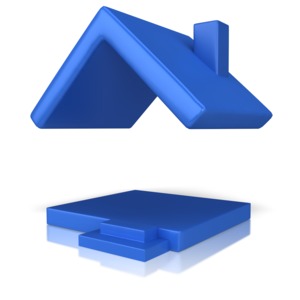 House With Just A Roof PowerPoint clipart graphic preview.