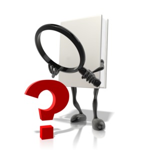 Book Searching For Answers PowerPoint clipart graphic preview.