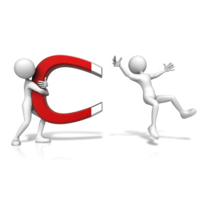 Pull Em In Magnet PowerPoint clipart graphic preview.