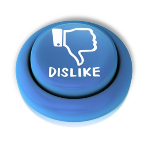 Dislike Down Button PowerPoint clipart graphic preview.