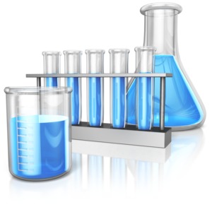 Beaker Test Tube And Flask PowerPoint clipart graphic preview.