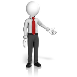 Man Professional Presenting PowerPoint clipart graphic preview.