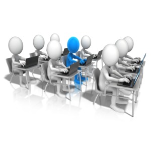 Highlight Laptop Student PowerPoint clipart graphic preview.