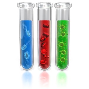 Test Tube Science PowerPoint clipart graphic preview.
