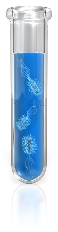 High-resolution clipart illustration of Test Tube Bacteria, designed for digital podcast broadcasting, multimedia content creation, and live entertainment event promotions.