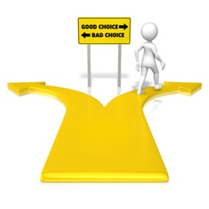 Figure Good Choice PowerPoint clipart graphic preview.