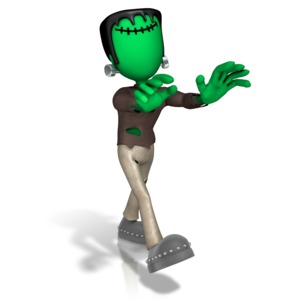 Monster Gonna Get Ya PowerPoint clipart graphic preview.