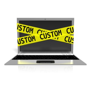 Custom Laptop Internet Safety Customizable PowerPoint clipart graphic preview.