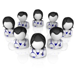 Physicians Group PowerPoint clipart graphic preview.