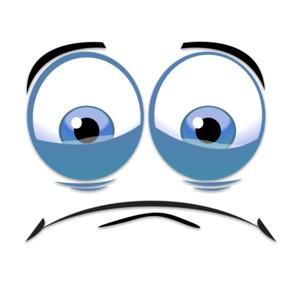 Sad Face PowerPoint clipart graphic preview.