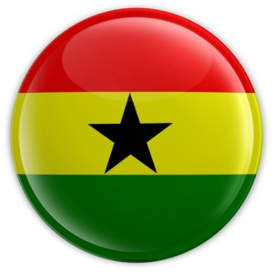 Ghana Button PowerPoint clipart graphic preview.