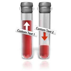Custom Test Tube Customizable PowerPoint clipart graphic preview.