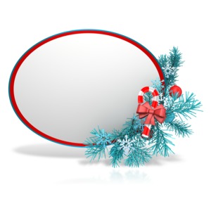 Festive Christmas Sphere PowerPoint clipart graphic preview.