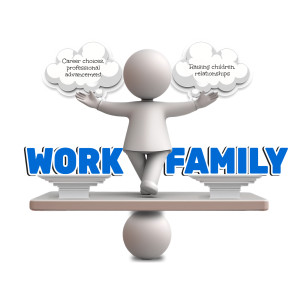 Work Life Balance Customizable PowerPoint clipart graphic preview.