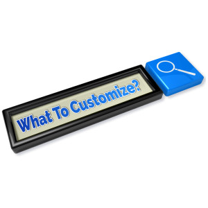 Custom Search Bar Customizable PowerPoint clipart graphic preview.
