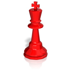King Chess Piece PowerPoint clipart graphic preview.