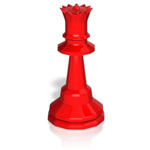 Queen Chess Piece PowerPoint clipart graphic preview.