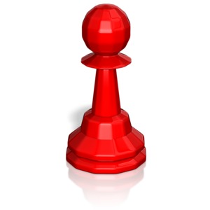 Pawn Chess Piece PowerPoint clipart graphic preview.