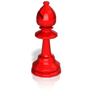 Bishop Chess Piece PowerPoint clipart graphic preview.