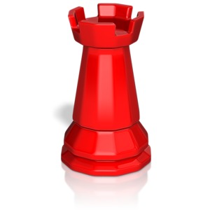 Rook Chess Piece PowerPoint clipart graphic preview.