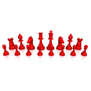 Chess Army Pieces PowerPoint clipart graphic preview.