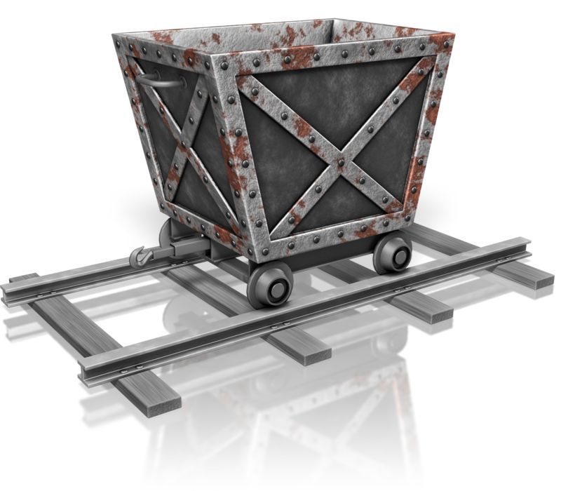 High-resolution clipart illustration of Mining Cart, designed for global supply chain management, commercial freight logistics, and enterprise distribution operations.