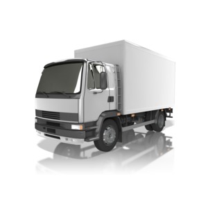 Delivery Truck PowerPoint clipart graphic preview.