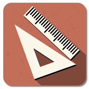 Geometry Square Icon PowerPoint clipart graphic preview.