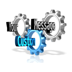 Three Custom Gears Customizable PowerPoint clipart graphic preview.