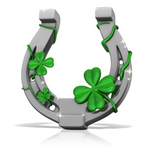 Lucky Horseshoe PowerPoint clipart graphic preview.