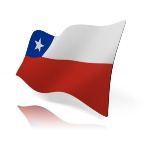 Chile Flag PowerPoint clipart graphic preview.