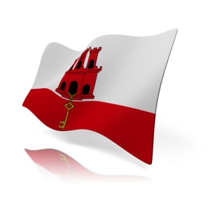 Gibraltar Flag PowerPoint clipart graphic preview.