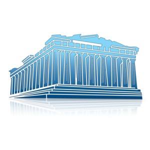 Parthenon In Athens PowerPoint clipart graphic preview.