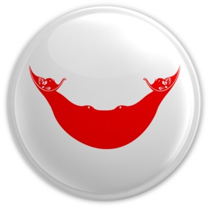 Easter Island Button PowerPoint clipart graphic preview.