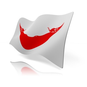 Easter Island Flag PowerPoint clipart graphic preview.