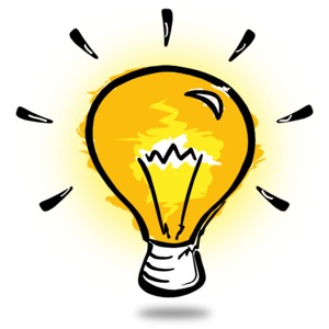 Light Bulb Sketch PowerPoint clipart graphic preview.