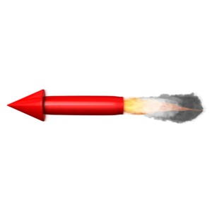 Rocket Propulsion PowerPoint clipart graphic preview.