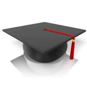 Graduation Hat Mortarboard PowerPoint clipart graphic preview.