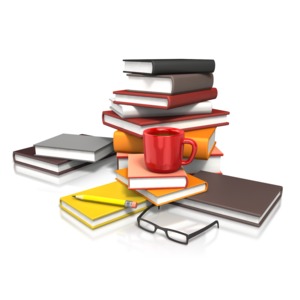 Education Coffee Study PowerPoint clipart graphic preview.