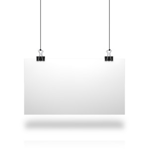 White Board String PowerPoint clipart graphic preview.