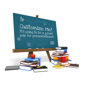Custom Board Education Books Customizable PowerPoint clipart graphic preview.